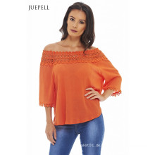 Einzigartige Lacts Plus Size Top Bluse für die Frau